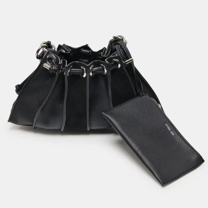 Handbags Women Dolce Vita Toni Crossbody Black Leather