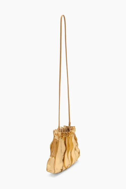 Handbags Women Ulla Johnson Adria Pleated Wave Crossbody Gold Python Handbags Women Ulla Johnson Adria Pleated Wave Crossbody Gold Python