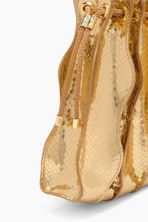 Handbags Women Ulla Johnson Adria Pleated Wave Crossbody Gold Python Handbags Women Ulla Johnson Adria Pleated Wave Crossbody Gold Python