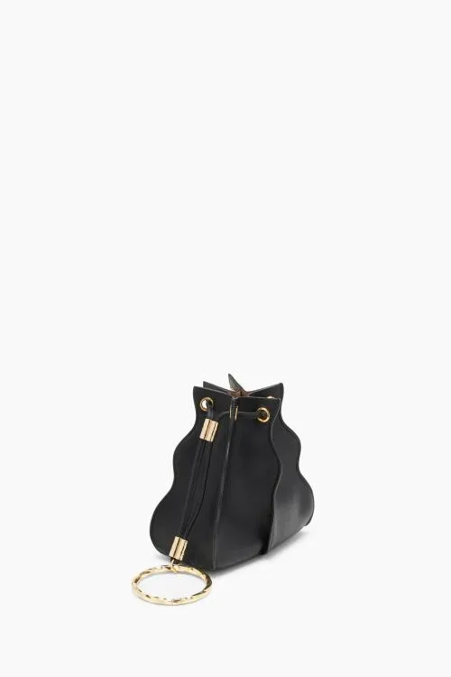 Handbags Women Ulla Johnson Adria Pleated Wave Pochette Noir Handbags Women Ulla Johnson Adria Pleated Wave Pochette Noir
