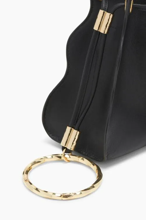 Handbags Women Ulla Johnson Adria Pleated Wave Pochette Noir Handbags Women Ulla Johnson Adria Pleated Wave Pochette Noir