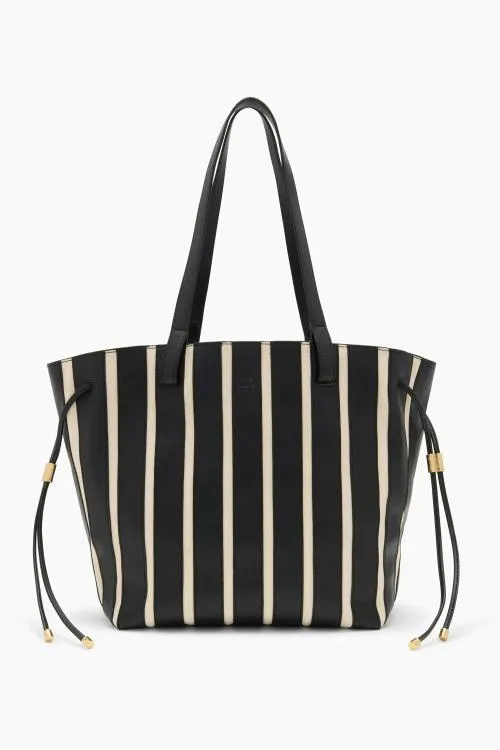 Handbags Women Ulla Johnson Alma Everyday Tote Noir Stripe