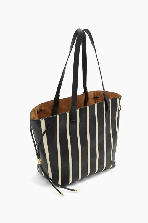 Handbags Women Ulla Johnson Alma Everyday Tote Noir Stripe Handbags Women Ulla Johnson Alma Everyday Tote Noir Stripe