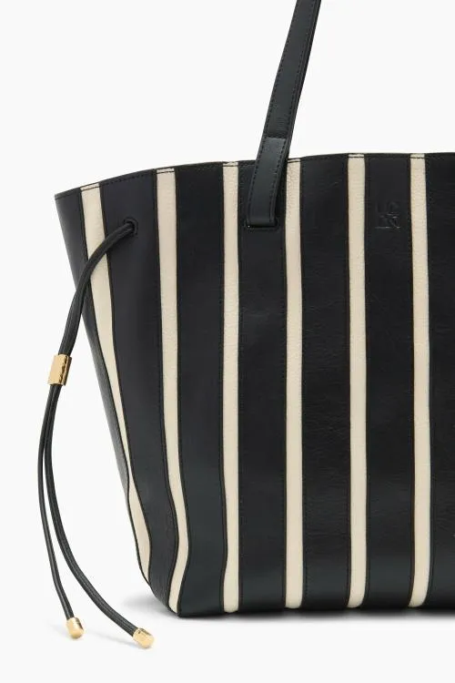 Handbags Women Ulla Johnson Alma Everyday Tote Noir Stripe Handbags Women Ulla Johnson Alma Everyday Tote Noir Stripe