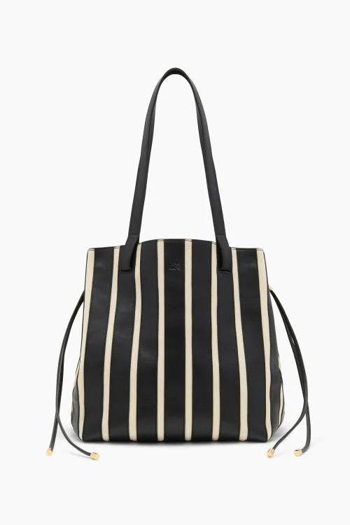 Handbags Women Ulla Johnson Alma Everyday Tote Noir Stripe Handbags Women Ulla Johnson Alma Everyday Tote Noir Stripe