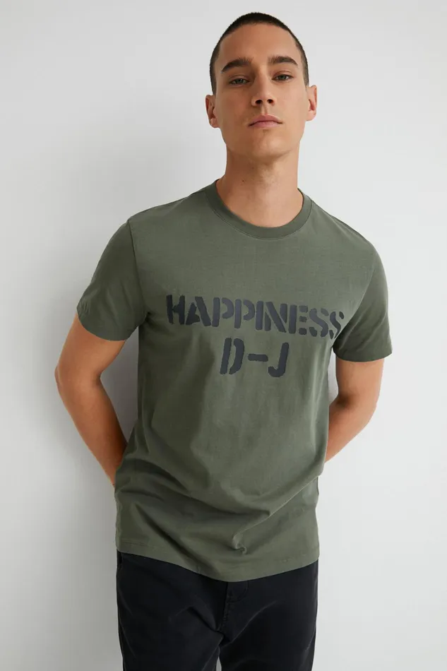 Happiness Tshirt Mens Desigual Tshirt and Polos