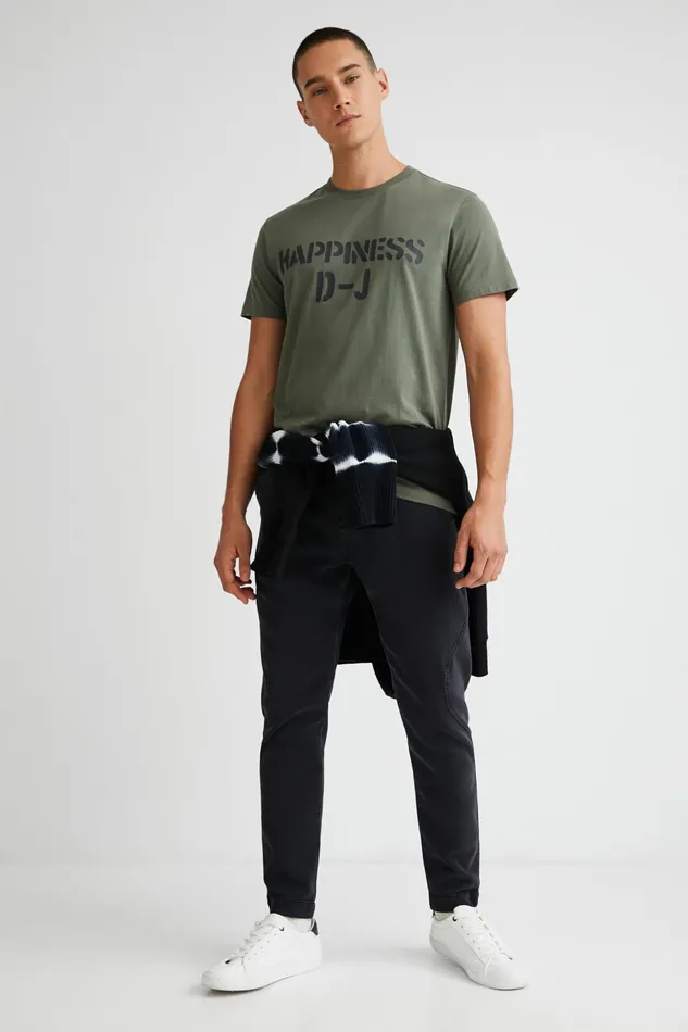 Happiness Tshirt Mens Desigual Tshirt and Polos
