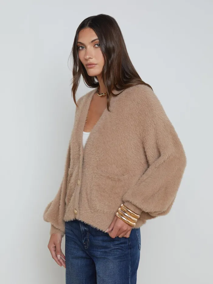 Harriet Cardigan Macaroon Women L039Agence Knitwear Harriet Cardigan Macaroon Women L039Agence Knitwear