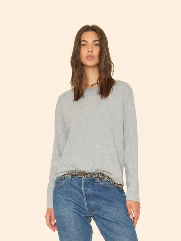 Heather Grey Nico Tee Sweats and Tees XRENA Women