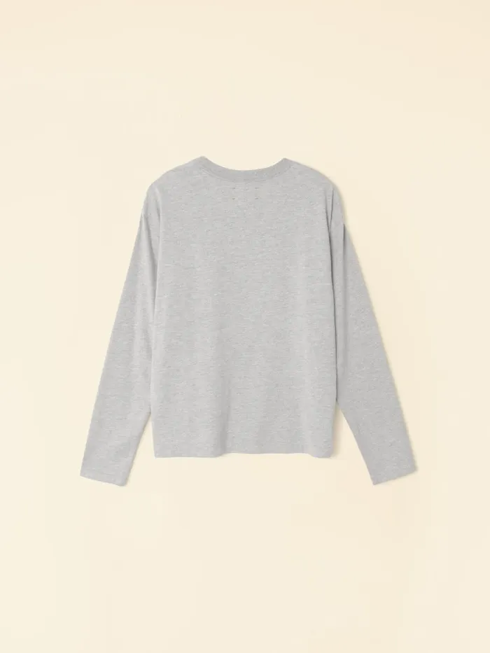 Heather Grey Nico Tee Sweats and Tees XRENA Women Heather Grey Nico Tee Sweats and Tees XRENA Women