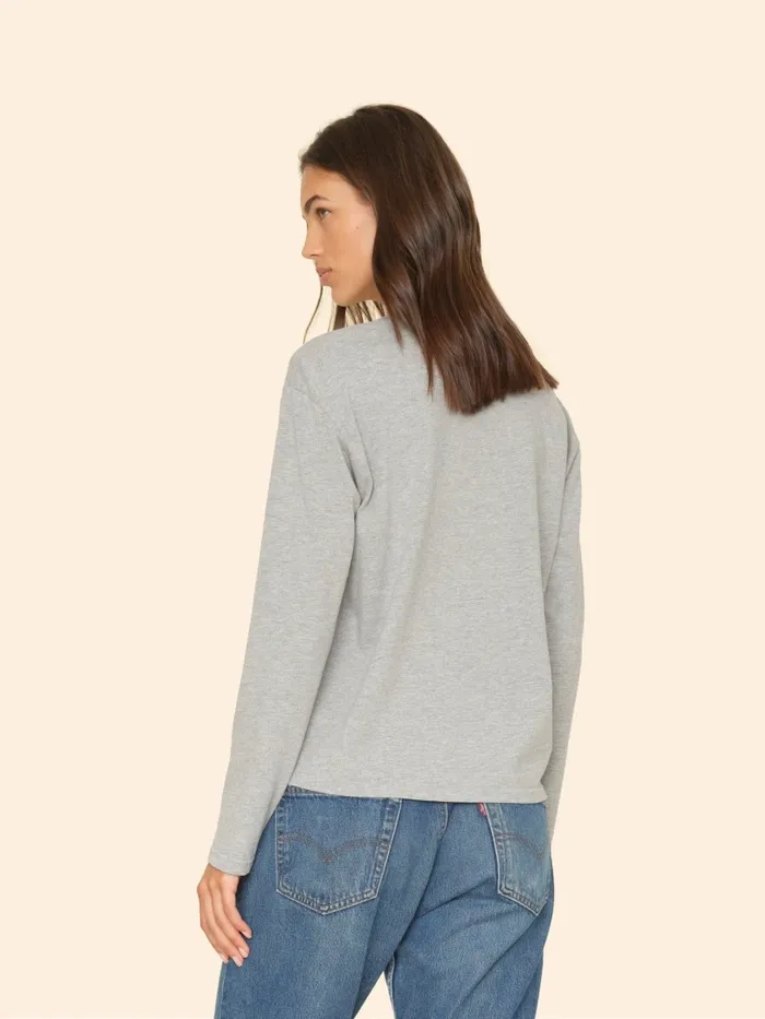 Heather Grey Nico Tee Sweats and Tees XRENA Women Heather Grey Nico Tee Sweats and Tees XRENA Women