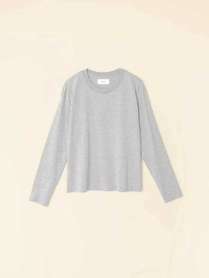 Heather Grey Nico Tee Sweats and Tees XRENA Women Heather Grey Nico Tee Sweats and Tees XRENA Women