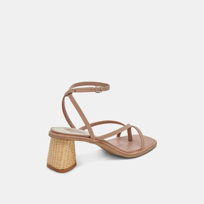 Heels Women Dolce Vita Banita Wide Sandals Cafe Leather