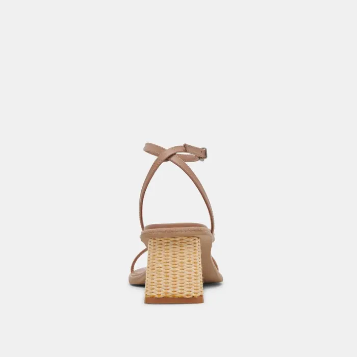 Heels Women Dolce Vita Banita Wide Sandals Cafe Leather