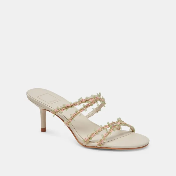 Heels Women Dolce Vita Betti Wide Heels Ivory Multi Stella