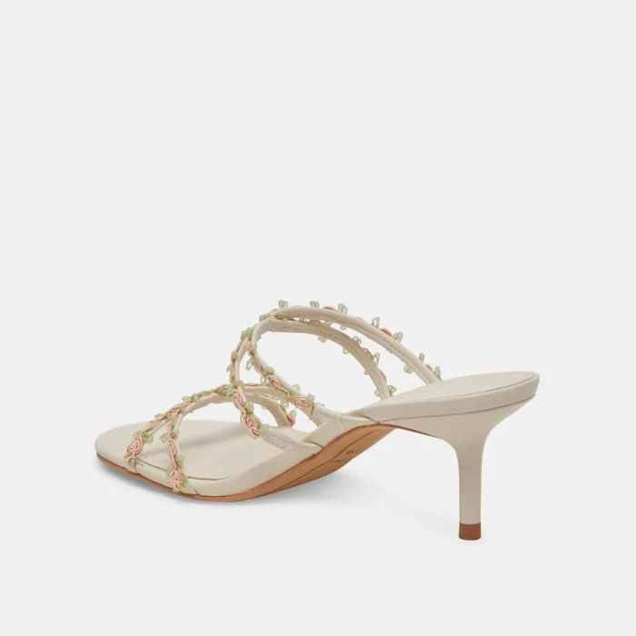 Heels Women Dolce Vita Betti Wide Heels Ivory Multi Stella