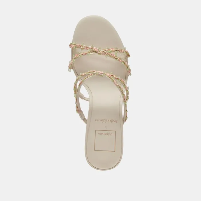 Heels Women Dolce Vita Betti Wide Heels Ivory Multi Stella