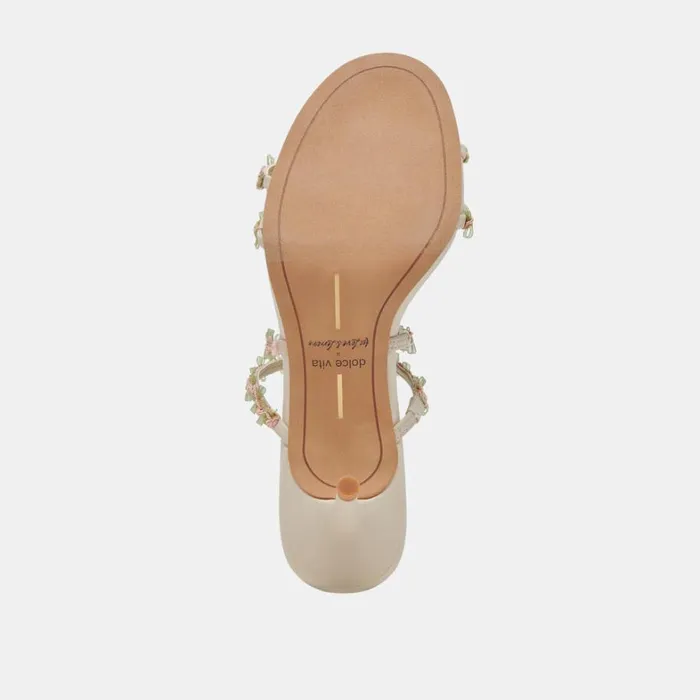 Heels Women Dolce Vita Betti Wide Heels Ivory Multi Stella