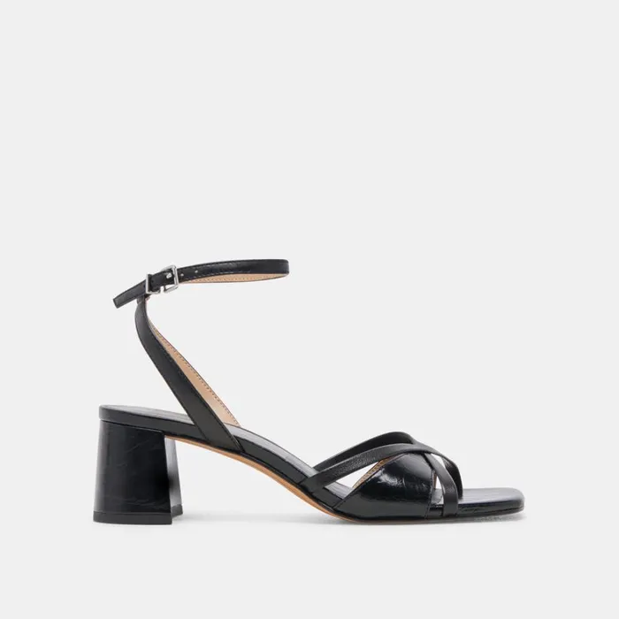 Heels Women Dolce Vita Blakly Heels Midnight Crinkle Patent