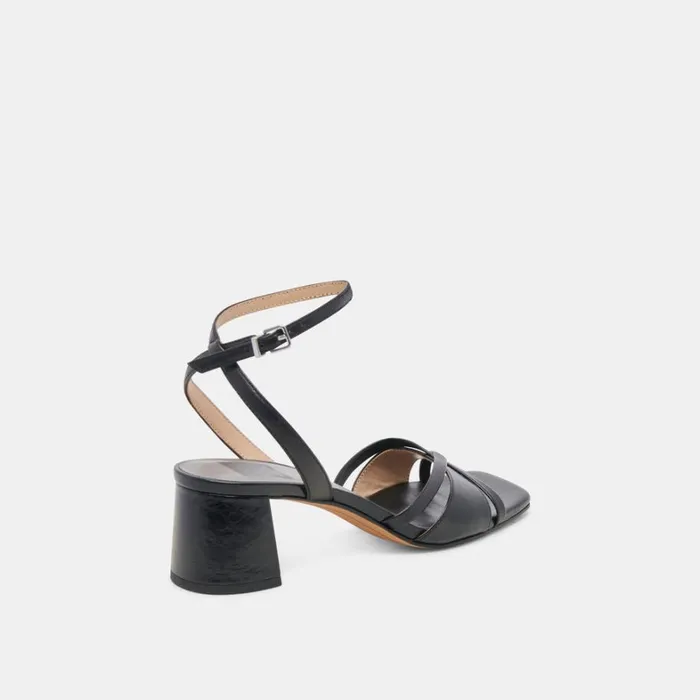 Heels Women Dolce Vita Blakly Heels Midnight Crinkle Patent