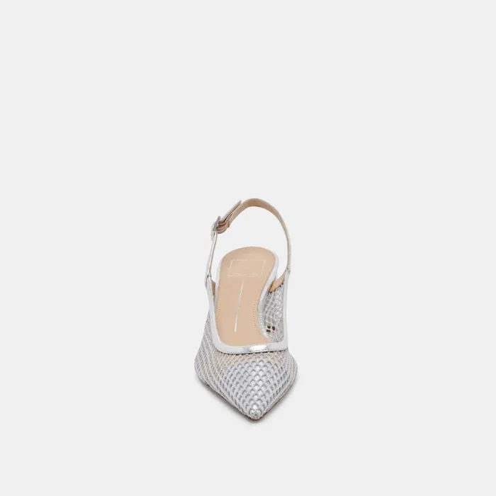 Heels Women Dolce Vita Blondi Heels Silver Mesh