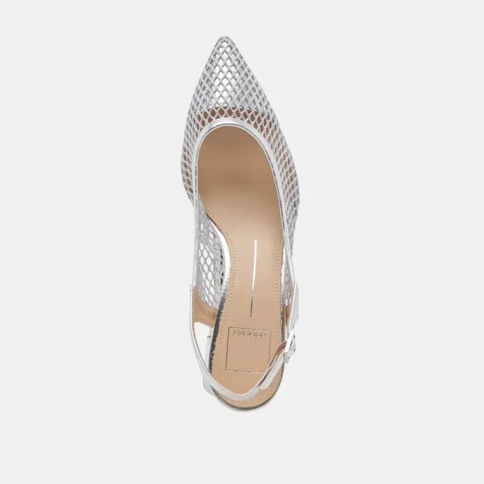 Heels Women Dolce Vita Blondi Heels Silver Mesh