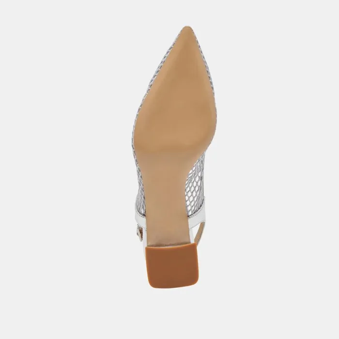 Heels Women Dolce Vita Blondi Heels Silver Mesh