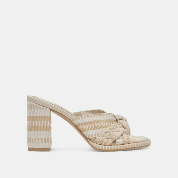 Heels Women Dolce Vita Brilah Heels Natural Multi Woven