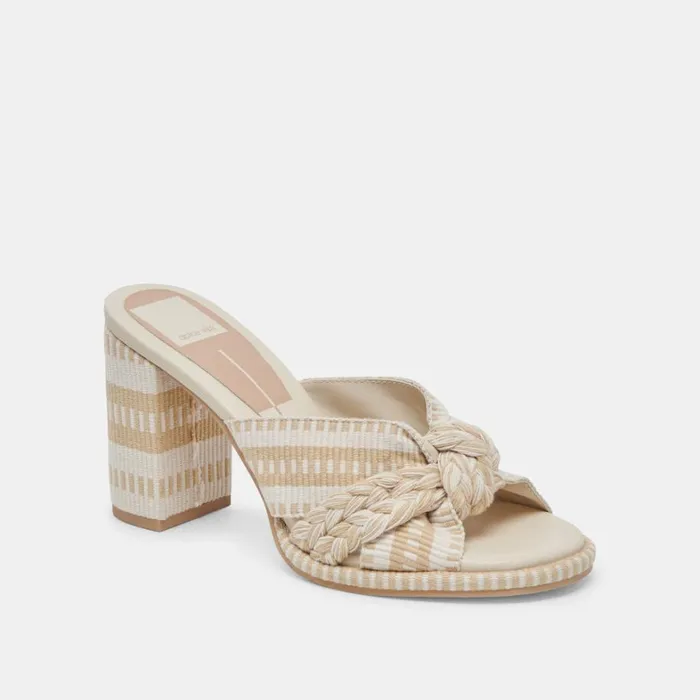 Heels Women Dolce Vita Brilah Heels Natural Multi Woven