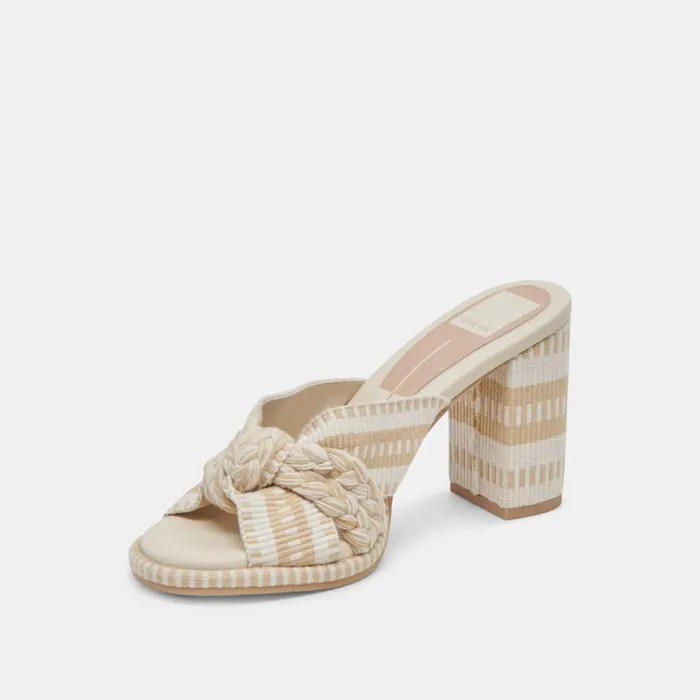 Heels Women Dolce Vita Brilah Heels Natural Multi Woven