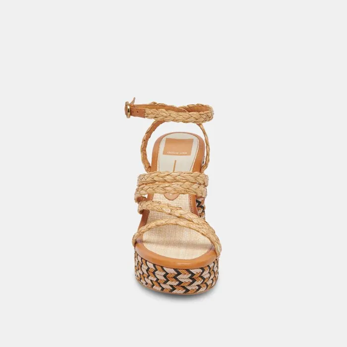 Heels Women Dolce Vita Catina Heels Tan Raffia