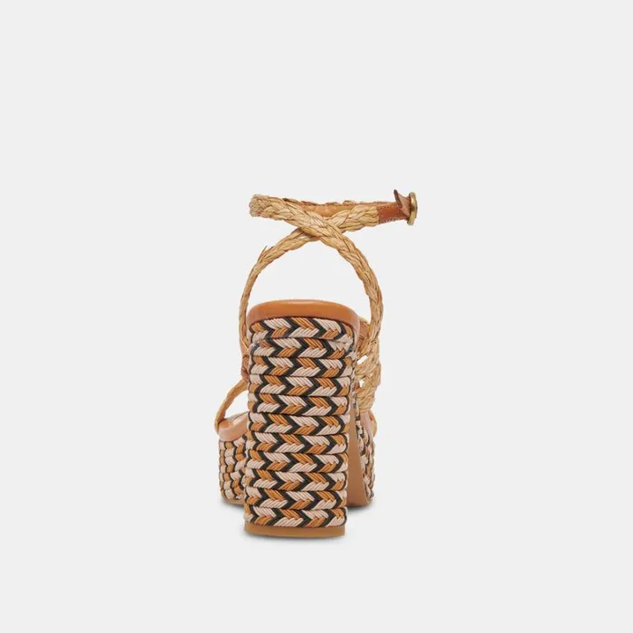Heels Women Dolce Vita Catina Heels Tan Raffia