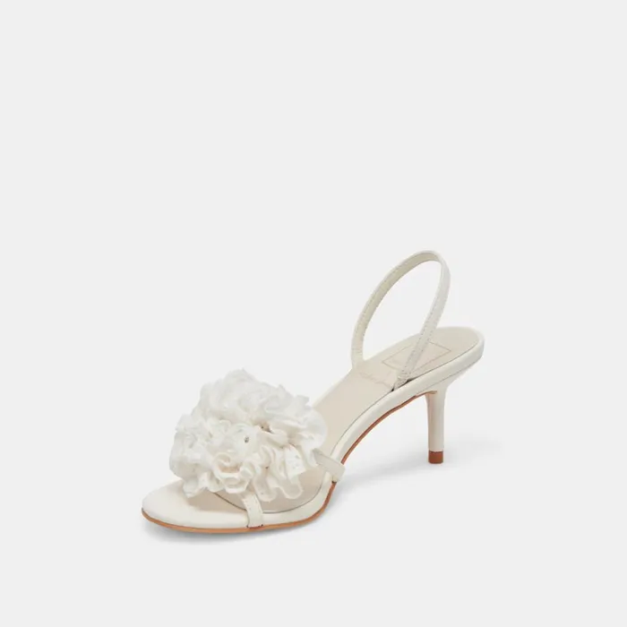 Heels Women Dolce Vita Cecila Heels White Floral Eyelet