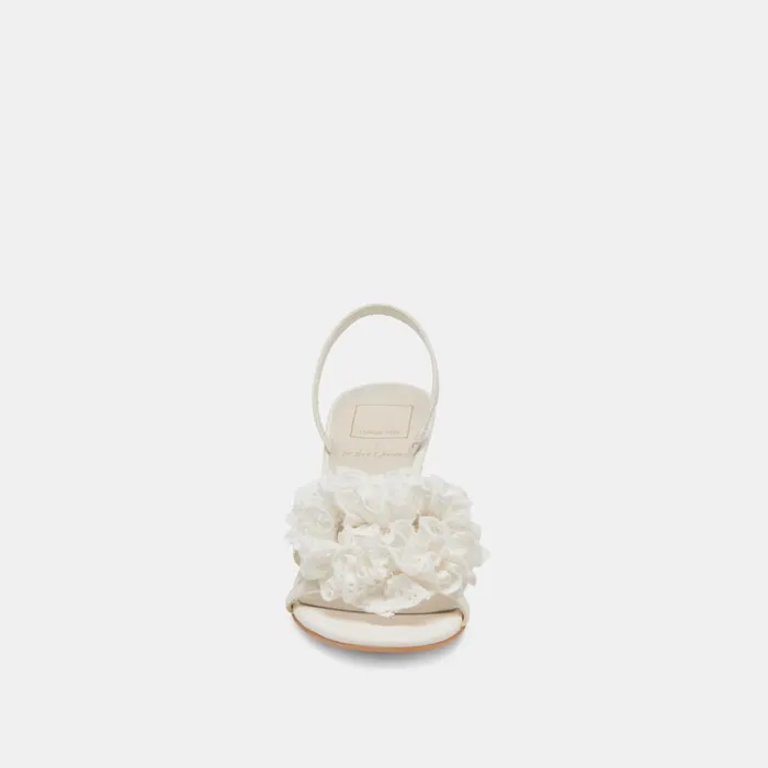 Heels Women Dolce Vita Cecila Heels White Floral Eyelet