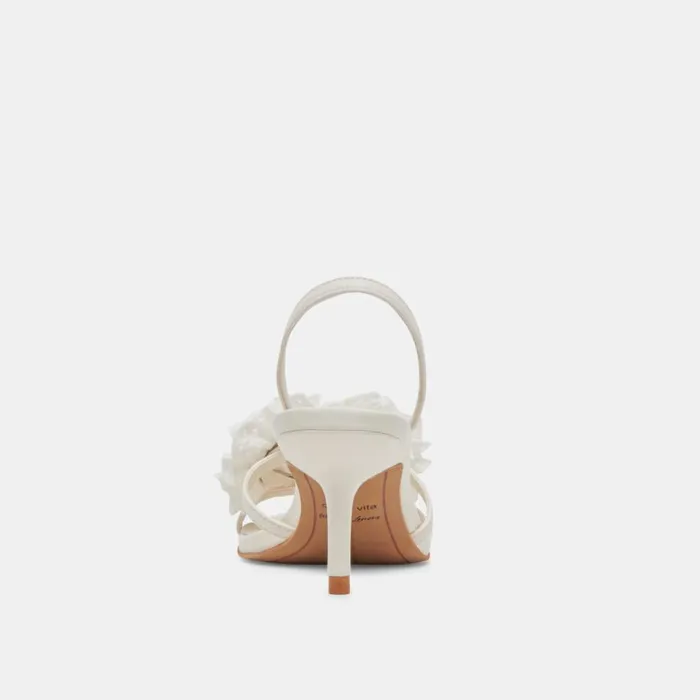 Heels Women Dolce Vita Cecila Heels White Floral Eyelet