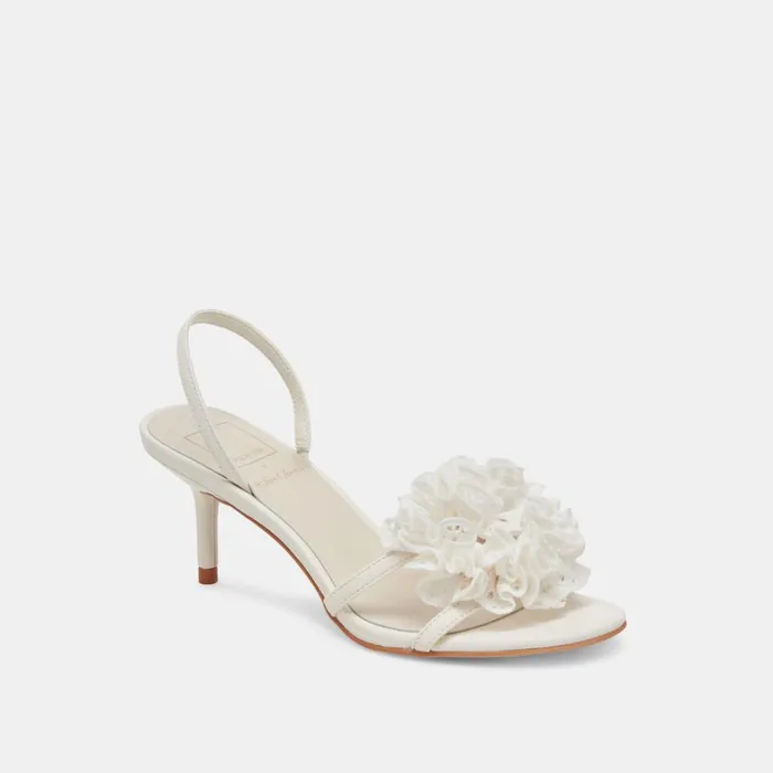 Heels Women Dolce Vita Cecila Heels White Floral Eyelet