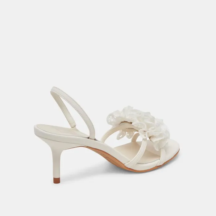 Heels Women Dolce Vita Cecila Heels White Floral Eyelet