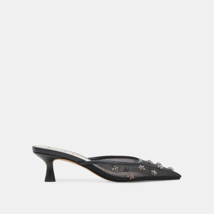 Heels Women Dolce Vita Claire Heels Black Mesh