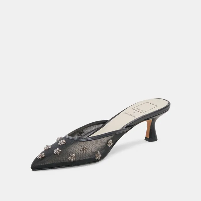 Heels Women Dolce Vita Claire Heels Black Mesh