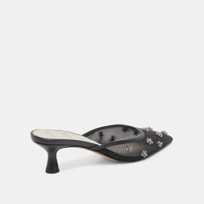 Heels Women Dolce Vita Claire Heels Black Mesh