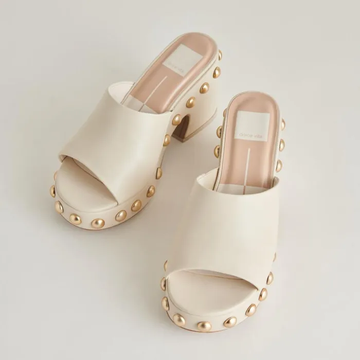 Heels Women Dolce Vita Glori Heels Ivory Leather