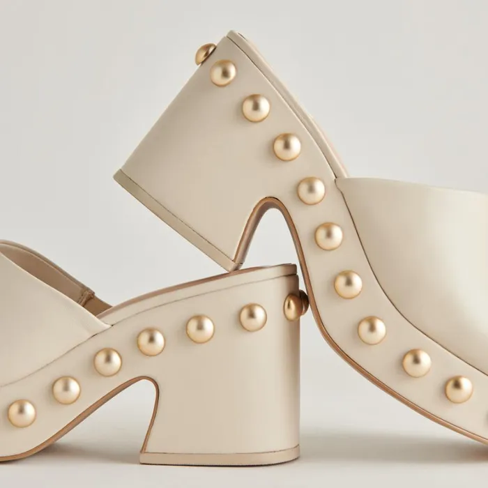 Heels Women Dolce Vita Glori Heels Ivory Leather