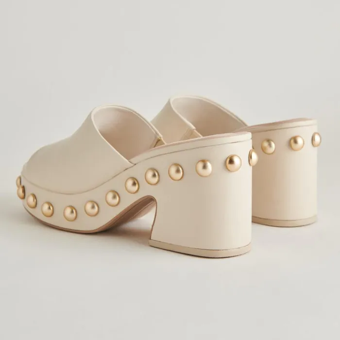 Heels Women Dolce Vita Glori Heels Ivory Leather