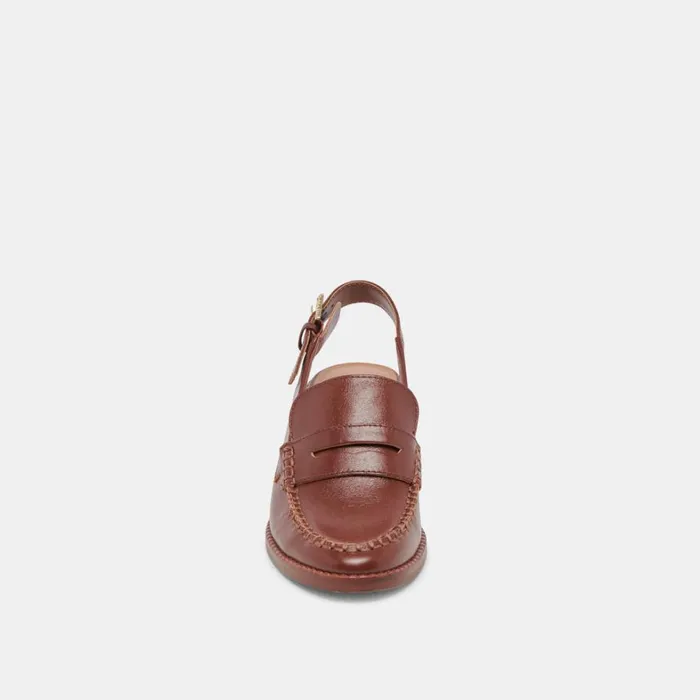 Heels Women Dolce Vita Hardi Heels Brown Crinkle Patent