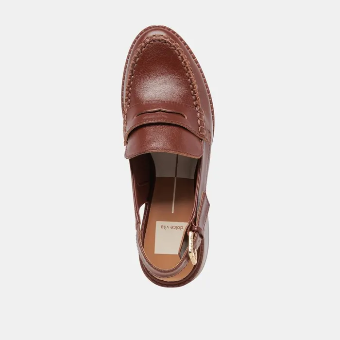 Heels Women Dolce Vita Hardi Heels Brown Crinkle Patent