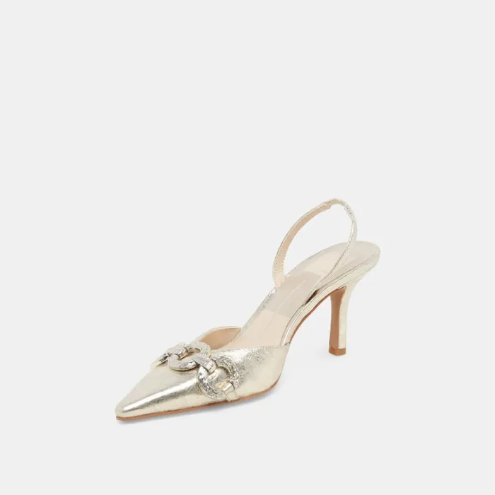 Heels Women Dolce Vita Haylee Heels Platinum Distressed Leather