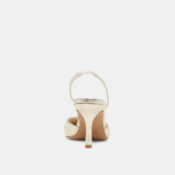 Heels Women Dolce Vita Haylee Heels Platinum Distressed Leather
