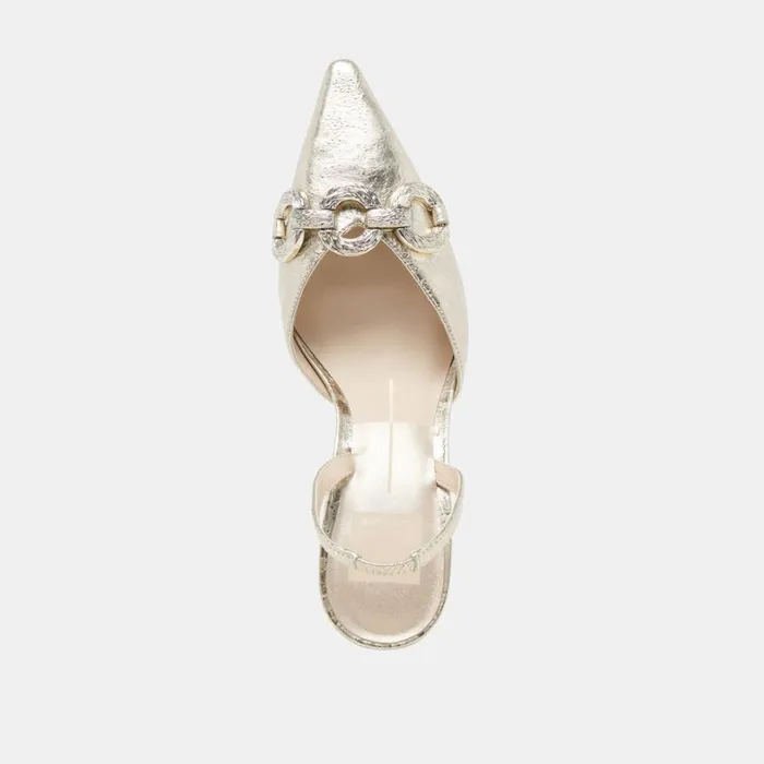 Heels Women Dolce Vita Haylee Heels Platinum Distressed Leather