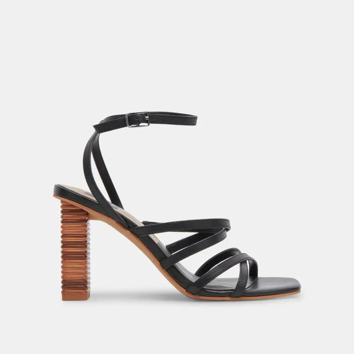 Heels Women Dolce Vita Jenko Heels Black Leather