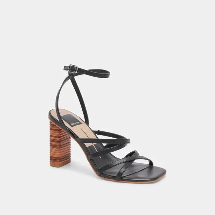 Heels Women Dolce Vita Jenko Heels Black Leather